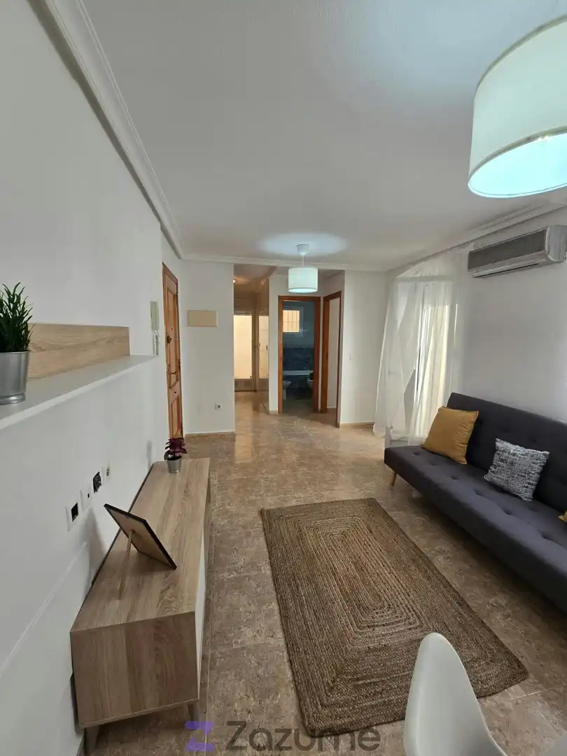 Sala d'estar de Pis de lloguer en Torrevieja amb Aire condicionat, Moblat i Forn