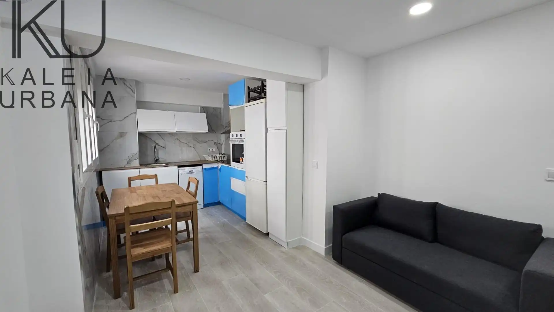 Küche von Wohnung zur Miete in Alicante / Alacant mit Klimaanlage, Möbliert und Ofen
