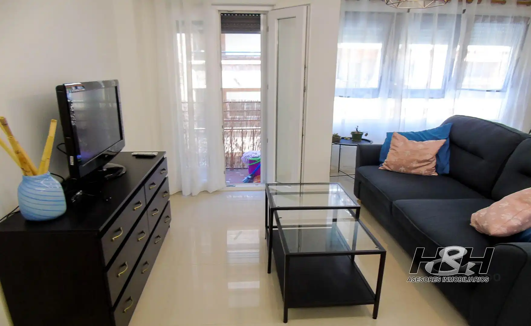 Sala de estar de Piso de alquiler en Burjassot con Amueblado y Balcón