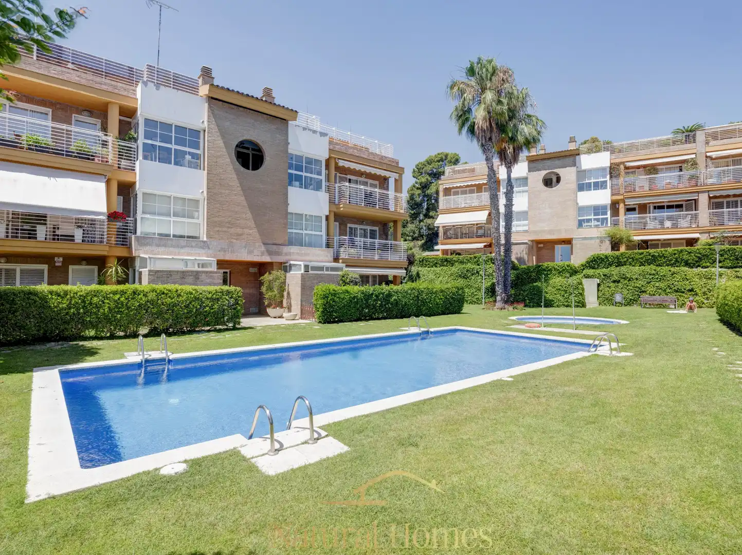 Swimming pool of Flat for sale in Sant Andreu de Llavaneres  with Heating, Private garden and Terrace