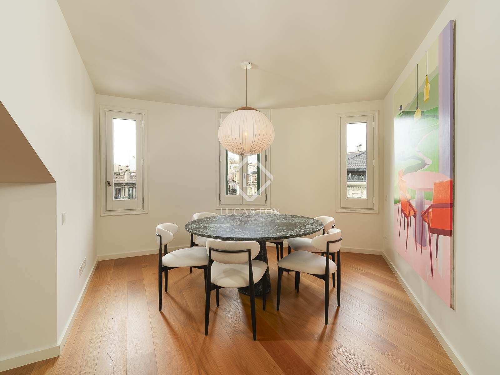 Dining room of Attic for sale in  Barcelona Capital  with Air Conditioner, Heating and Terrace