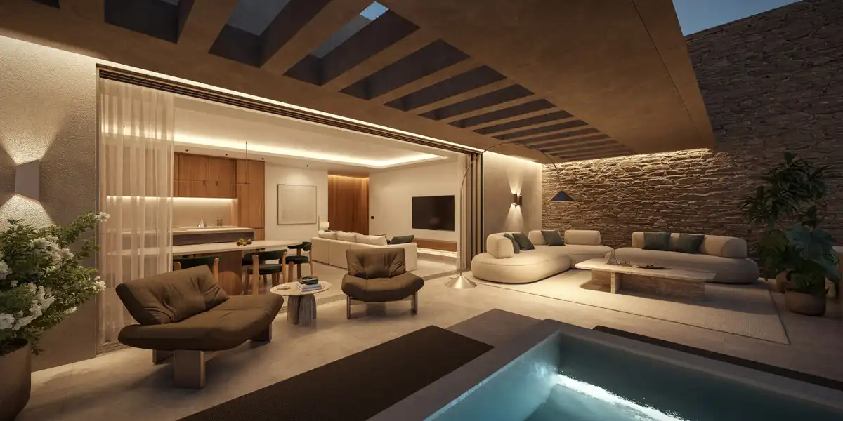 Sala d'estar de Apartament en venda en Benalmádena amb Aire condicionat, Calefacció i Jardí privat