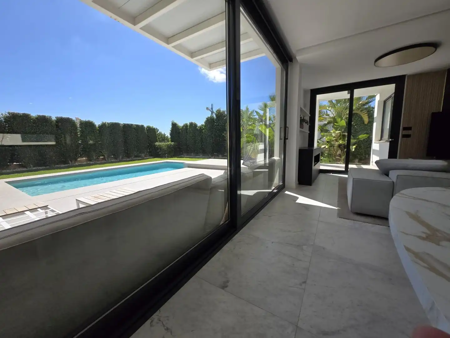 Terraza de Casa o chalet de alquiler en Finestrat con Aire acondicionado, Calefacción y Jardín privado