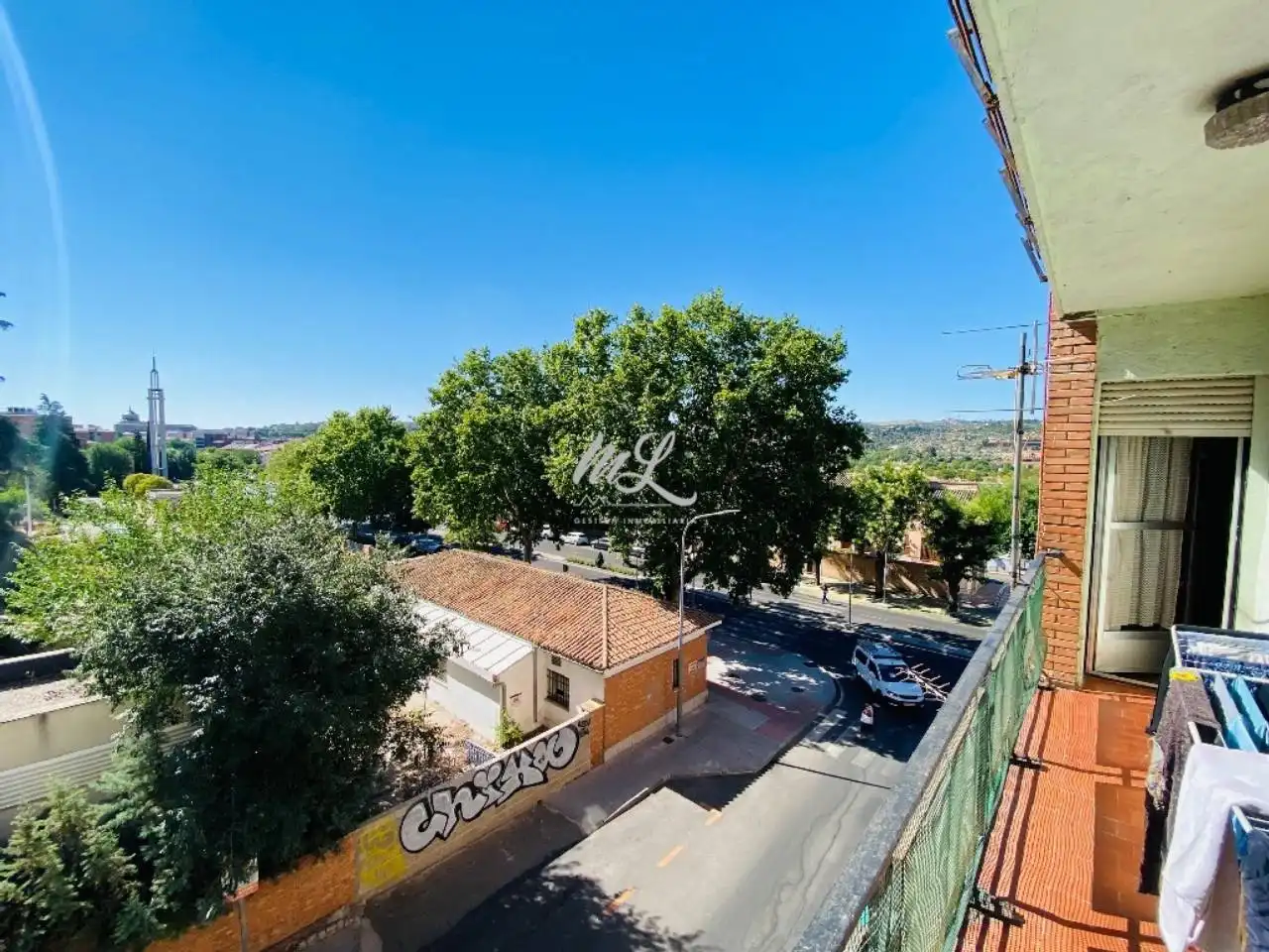 Vista exterior de Piso en venta en Toledo con Calefacción, Parquet y Terraza