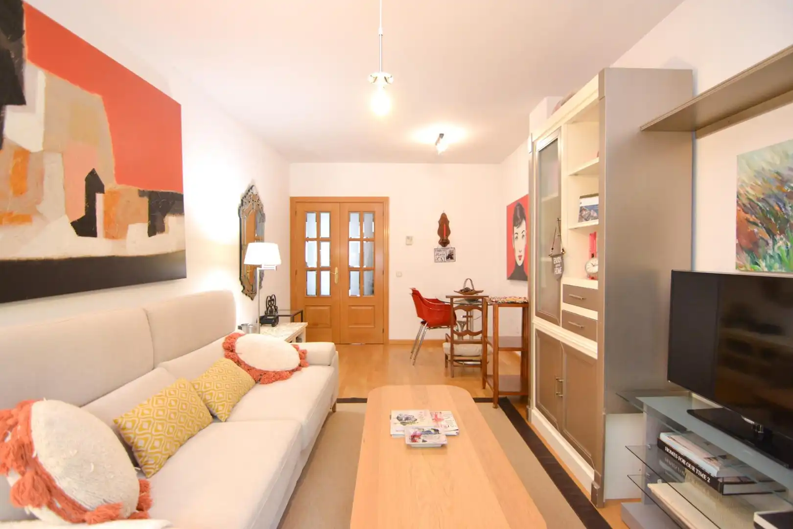 Living room of Flat for rent in Villanueva de la Cañada  with Heating and Furnished