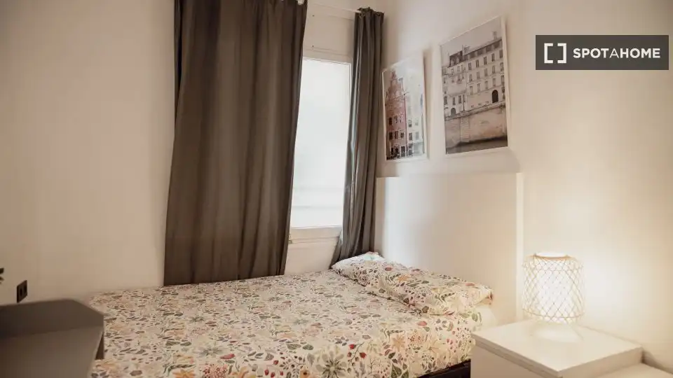 Habitación de Piso para compartir en Barcelona con Aire acondicionado, Calefacción y Amueblado
