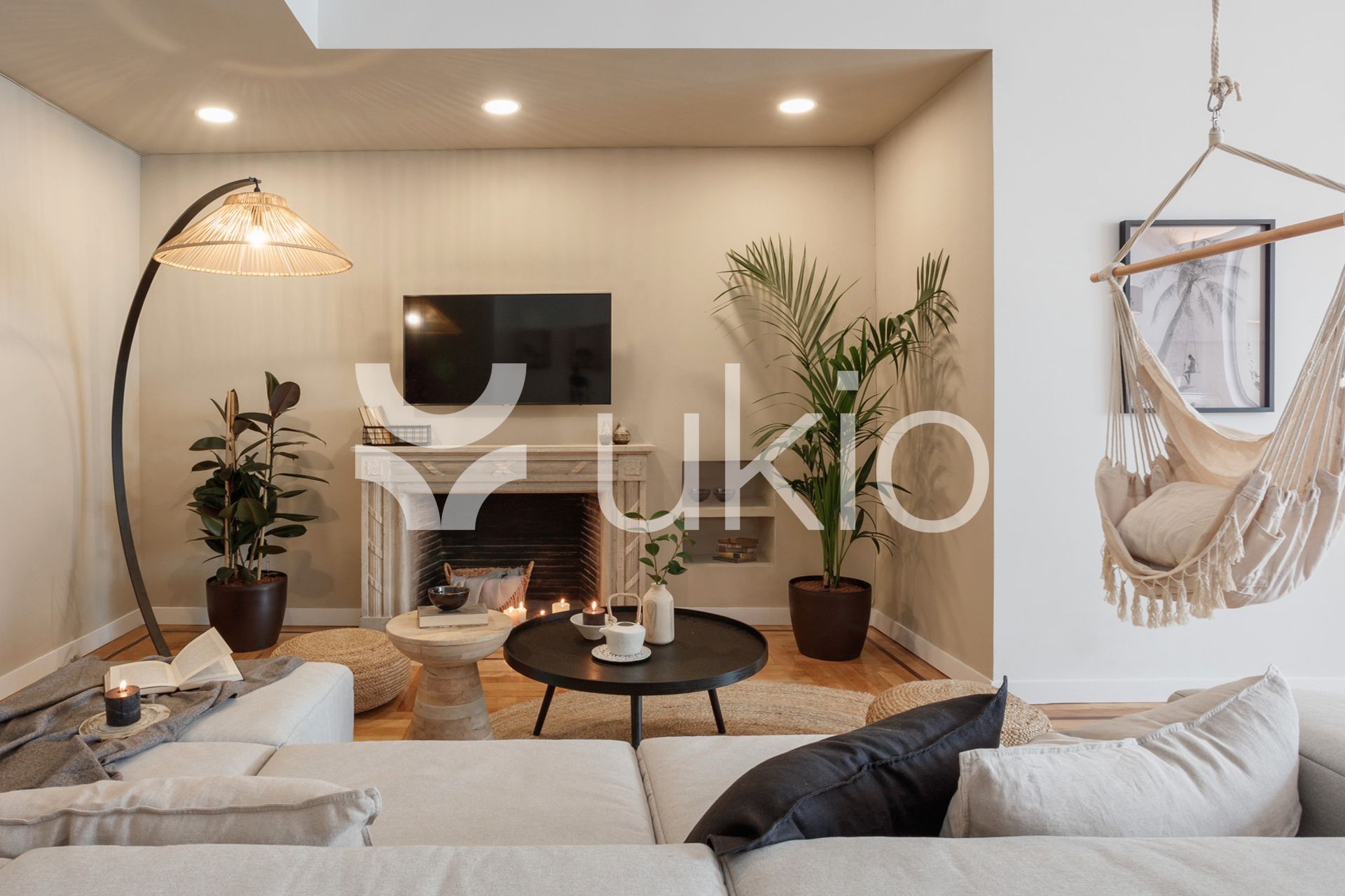 Living room of Apartment to rent in  Madrid Capital  with Air Conditioner, Heating and Terrace