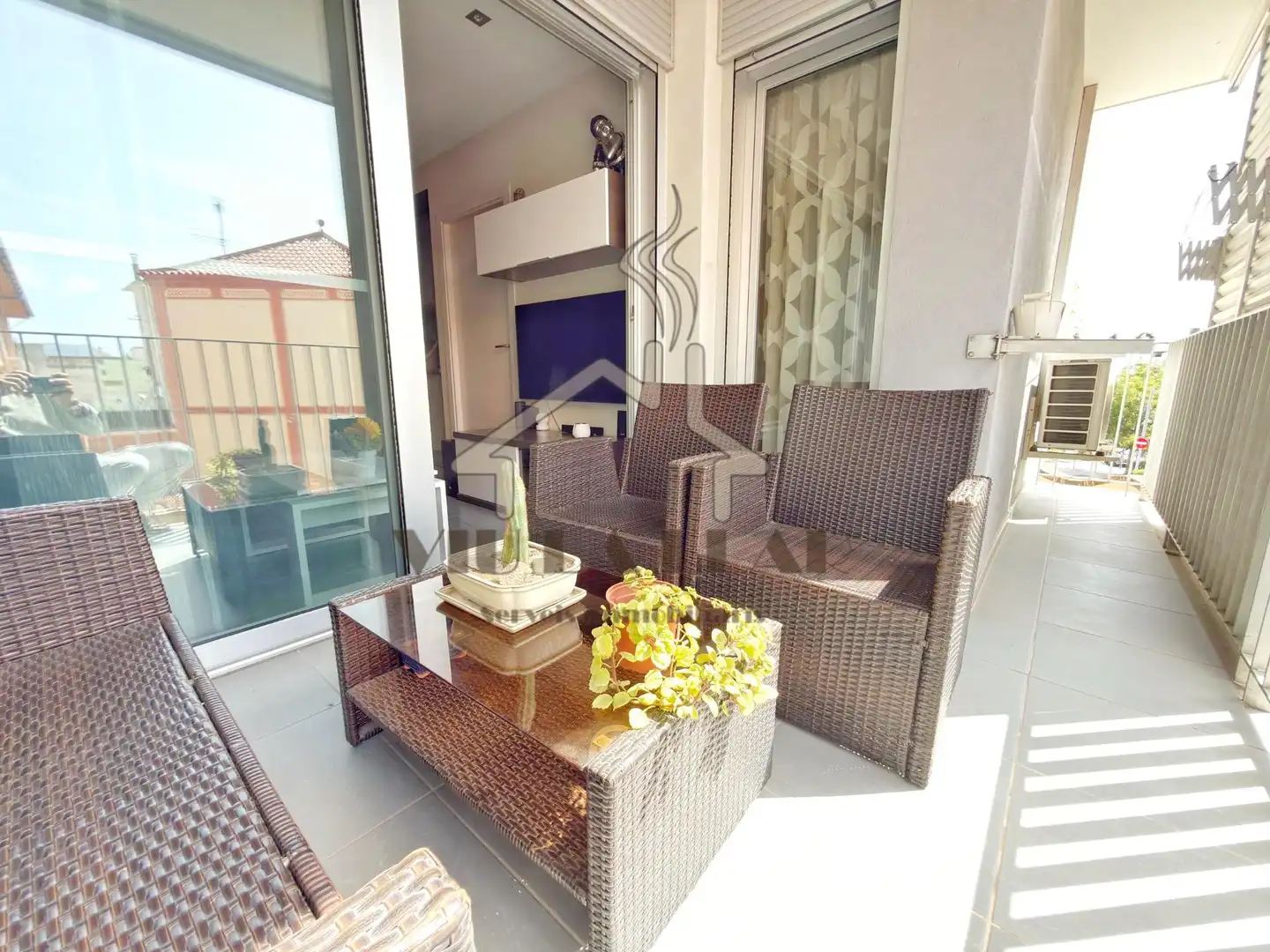 Balcony of Flat for sale in Mataró  with Air Conditioner, Heating and Storage room