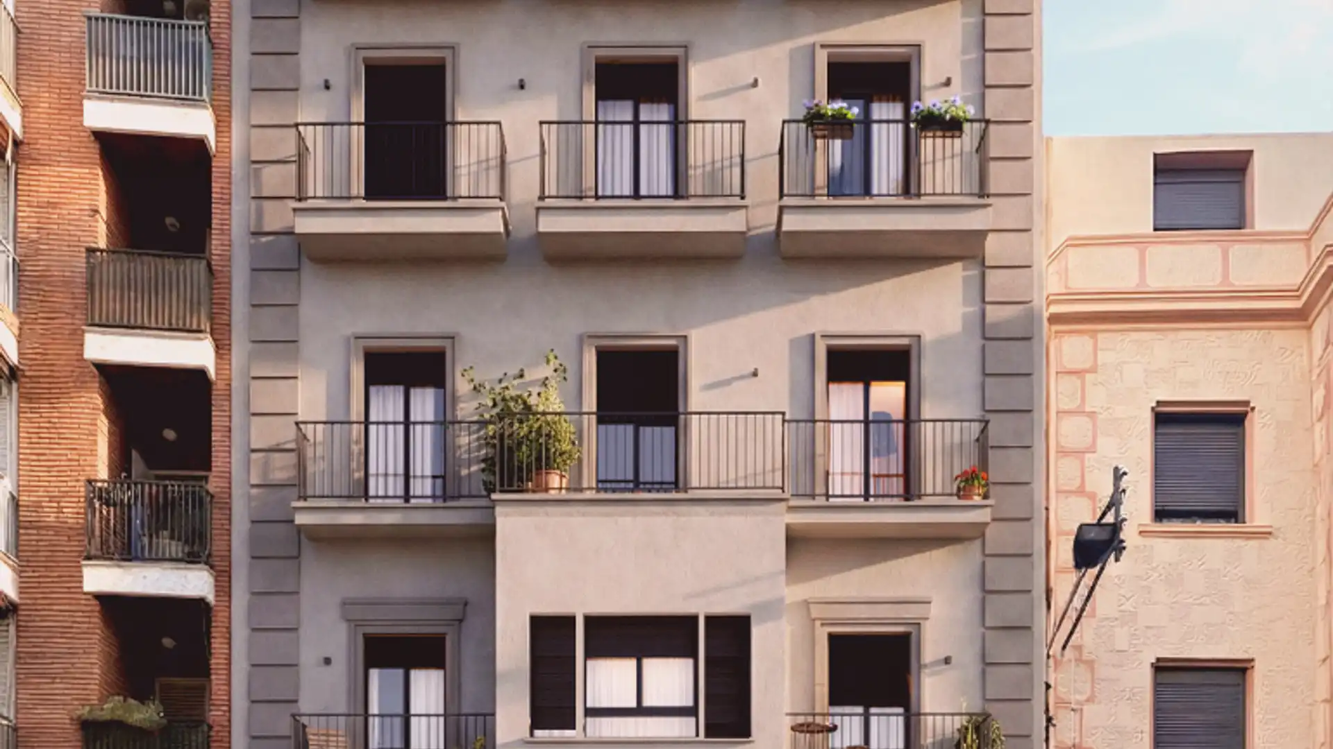 Exterior view of Flat for sale in  Lleida Capital  with Air Conditioner, Heating and Balcony