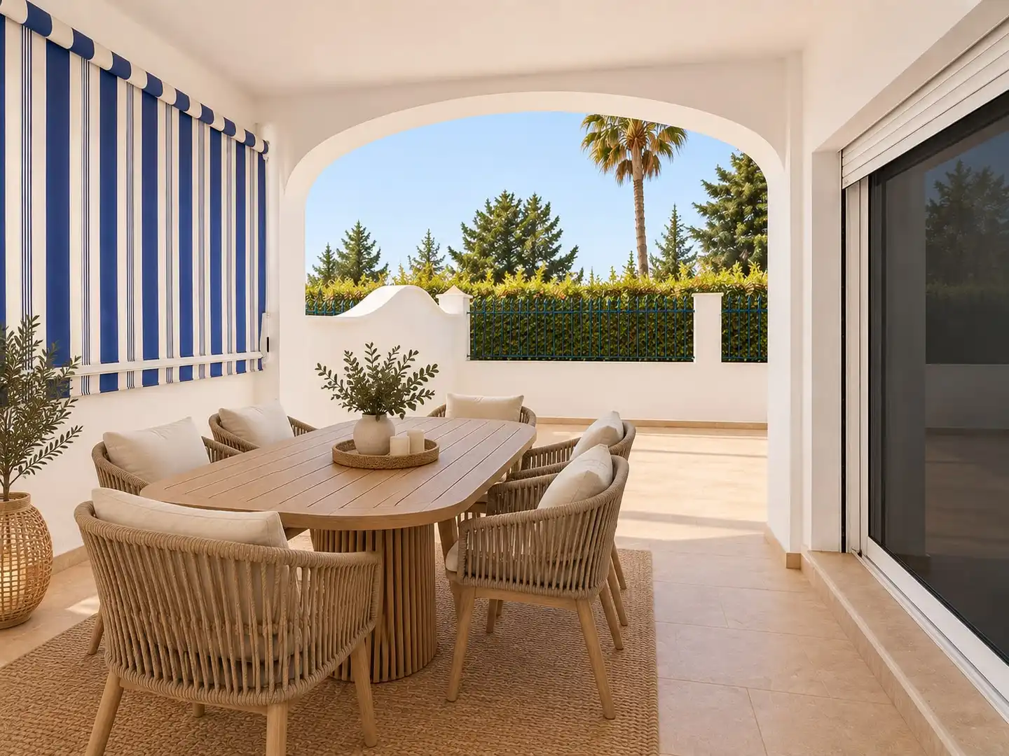Terrace of Flat for sale in Benalmádena  with Air Conditioner, Terrace and Furnished