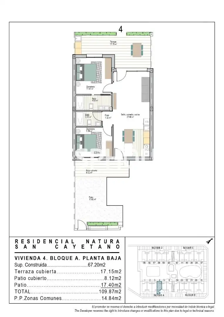 Ground floor for sale in Torre-Pacheco  with Terrace, Storage room and Balcony