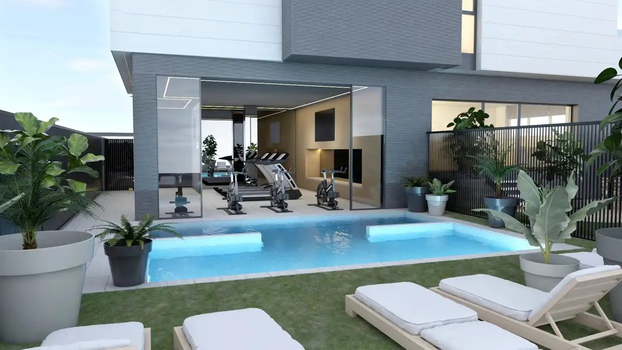 Swimming pool of Attic for sale in Murcia  with Air Conditioner, Terrace and Storage room