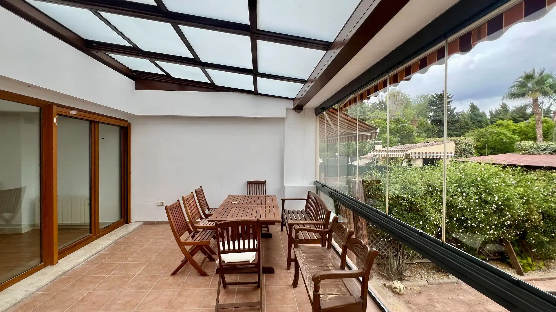 Terraza de Casa o chalet de alquiler en Alicante / Alacant con Aire acondicionado, Calefacción y Jardín privado