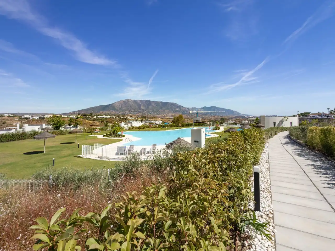 Piscina de Apartamento en venta en Mijas con Aire acondicionado, Terraza y Balcón