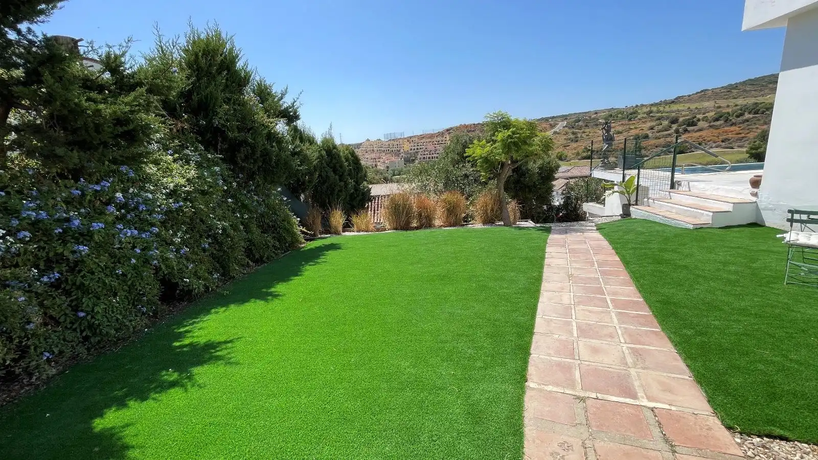 Jardín de Casa o chalet de alquiler en Estepona con Aire acondicionado, Terraza y Piscina