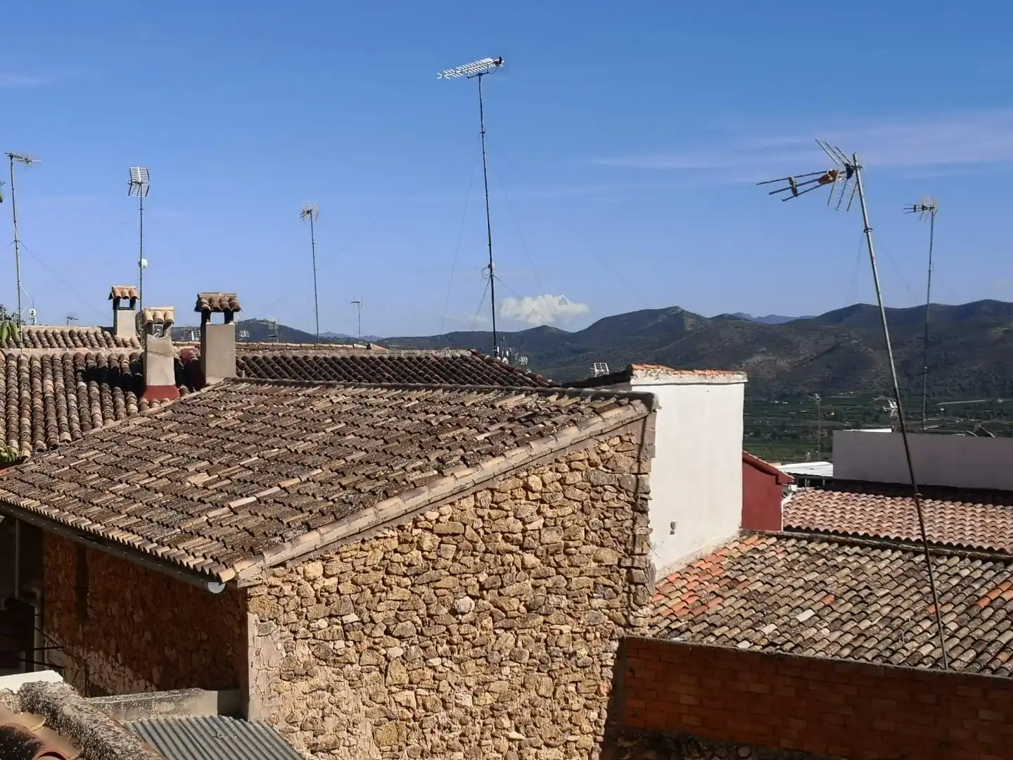 Vista exterior de Casa adosada en venda en Montesa amb Traster