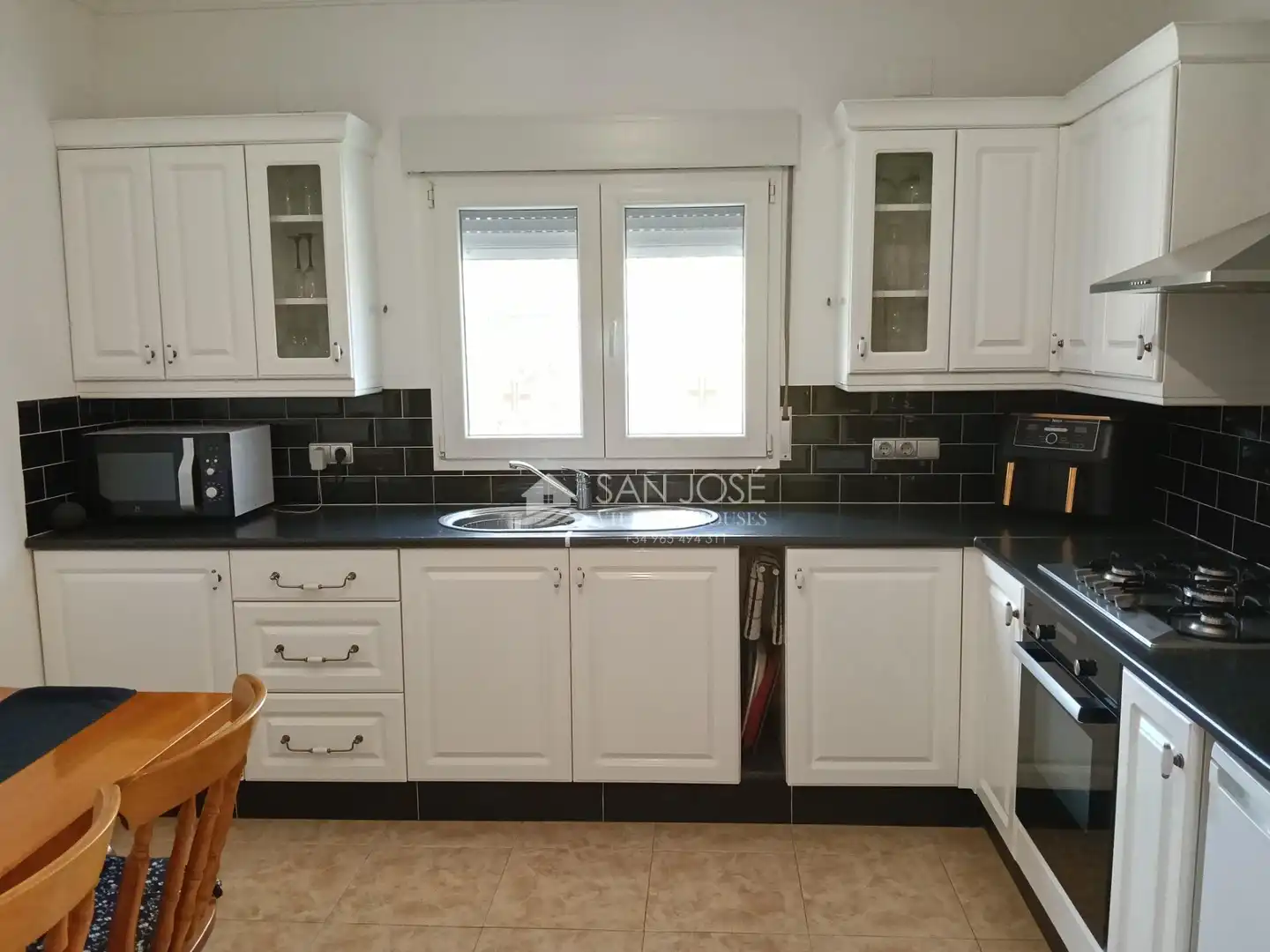 Cocina de Casa o chalet en venta en Aspe con Aire acondicionado, Calefacción y Jardín privado