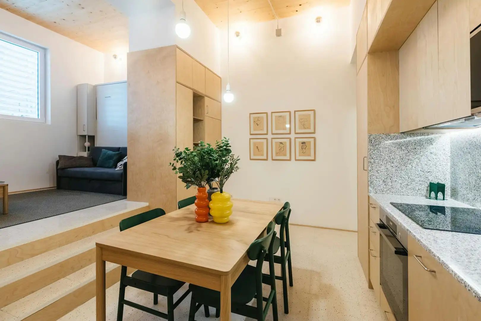 Kitchen of Flat for rent in Madrid  with Air Conditioner, Furnished and Washing machine