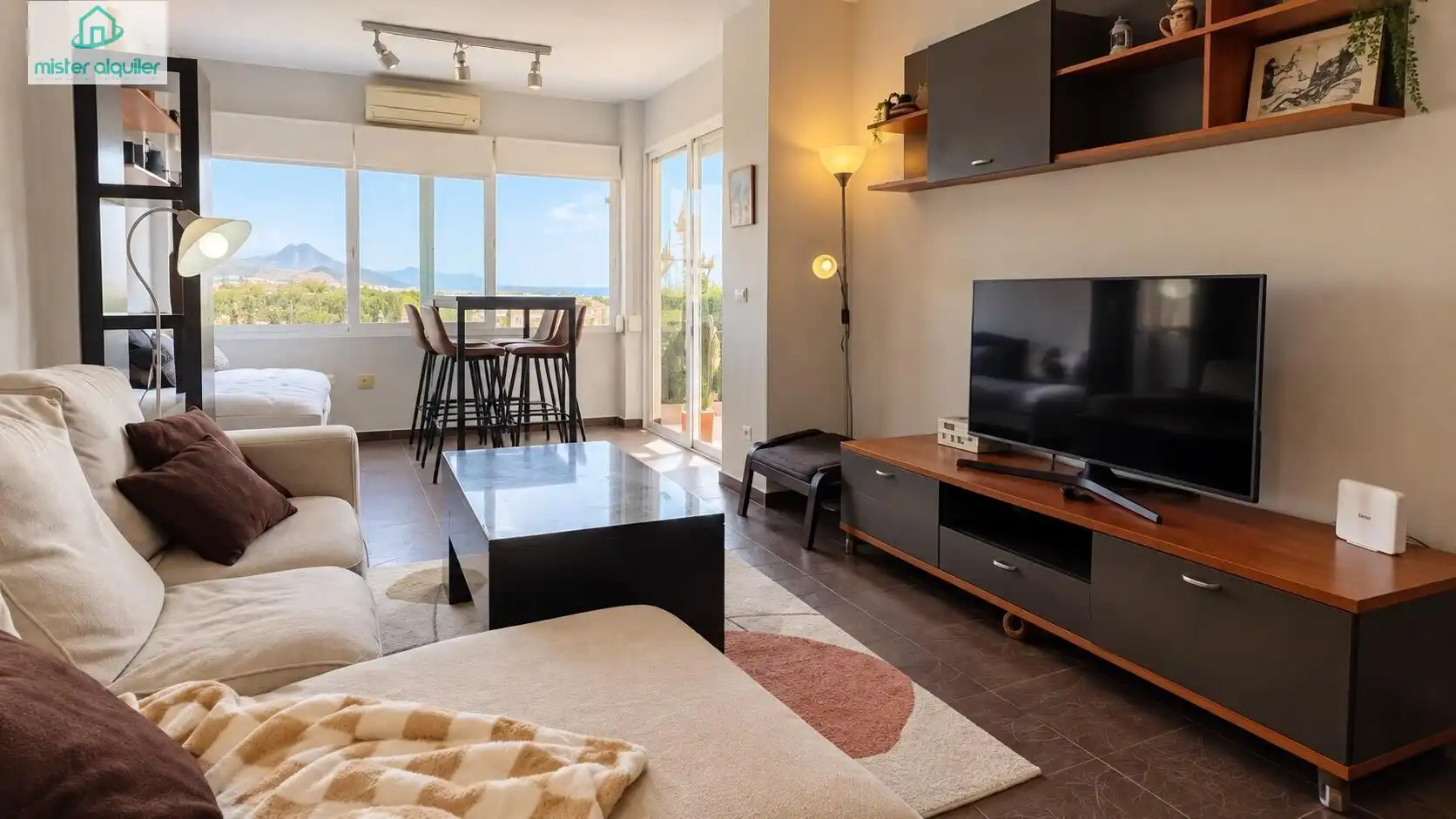Sala d'estar de Apartament de lloguer en Playa Muchavista