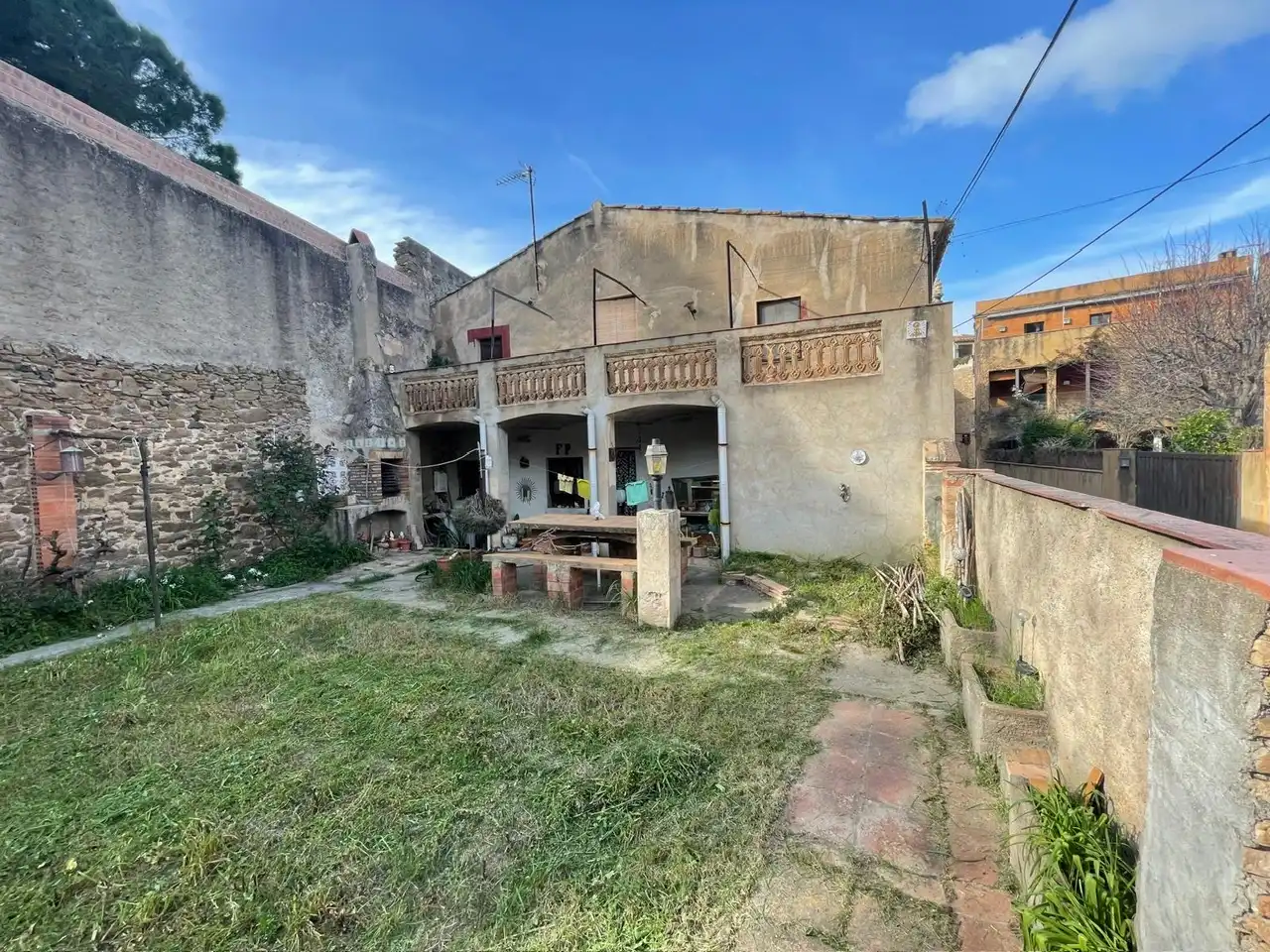 Vista exterior de Finca rústica en venta en Rupià con Terraza, Amueblado y Balcón