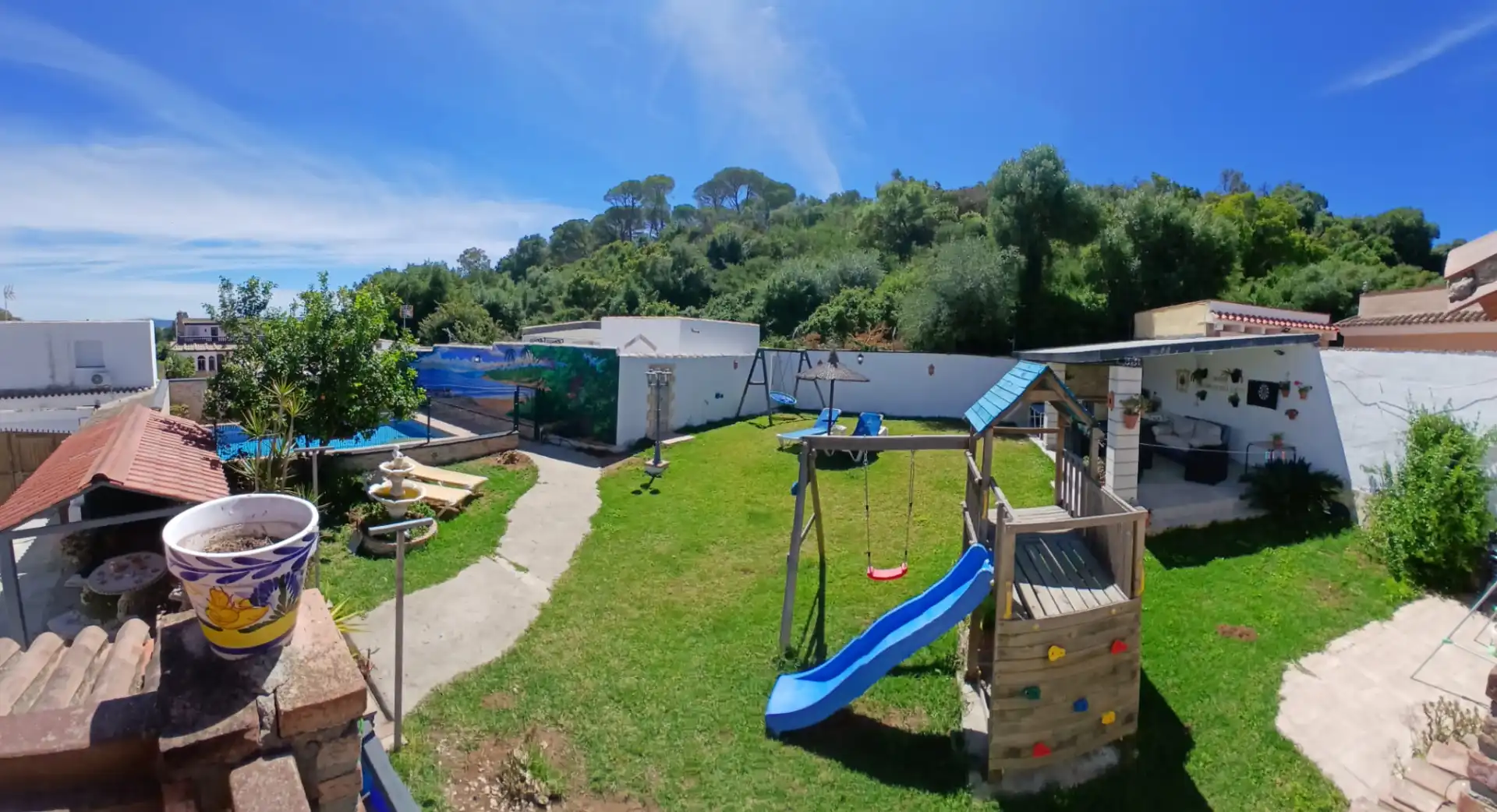 Jardín de Casa o chalet de alquiler en Barbate con Aire acondicionado, Calefacción y Jardín privado
