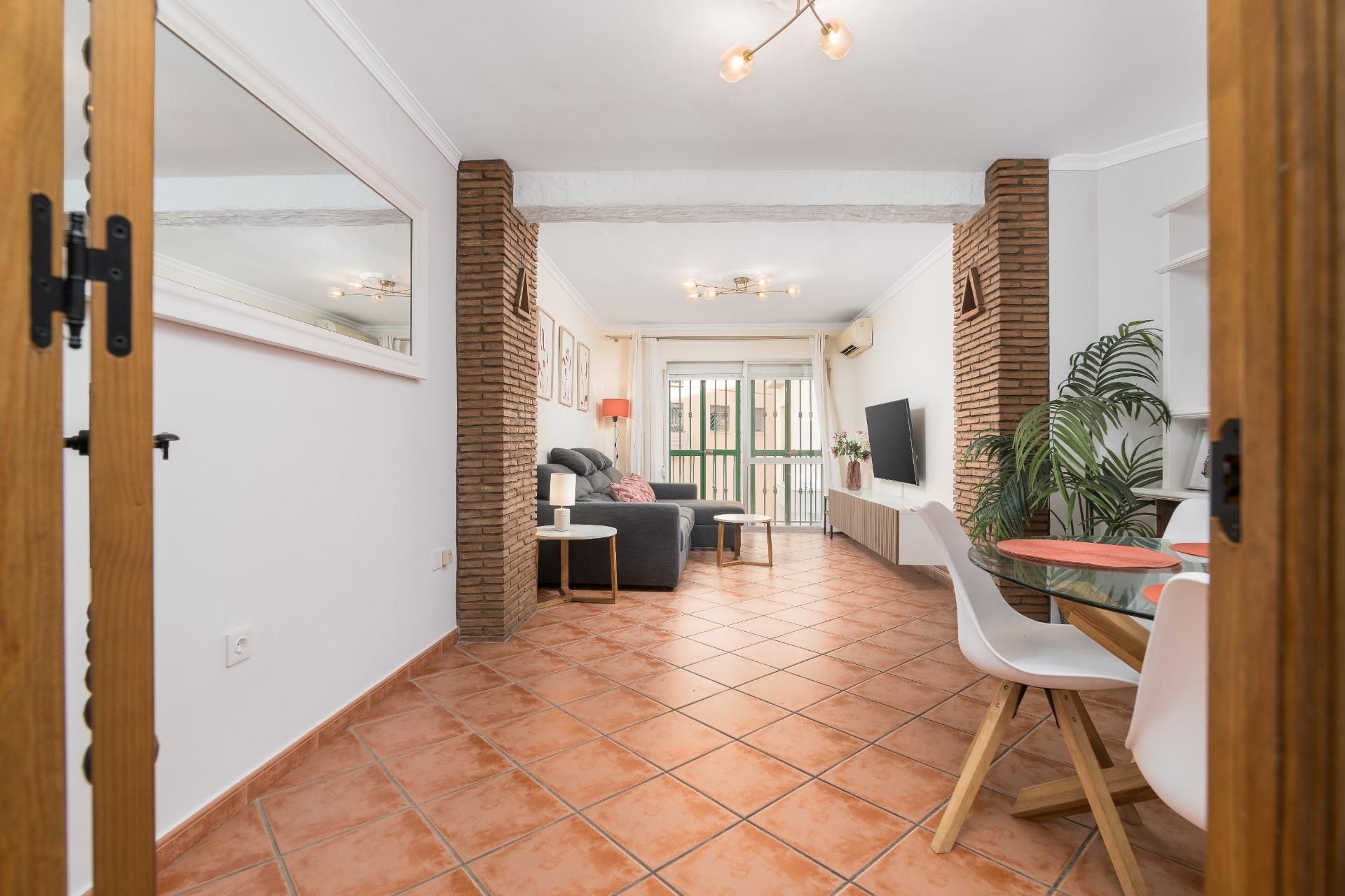 Sala d'estar de Pis en venda en Málaga Capital amb Aire condicionat i Terrassa