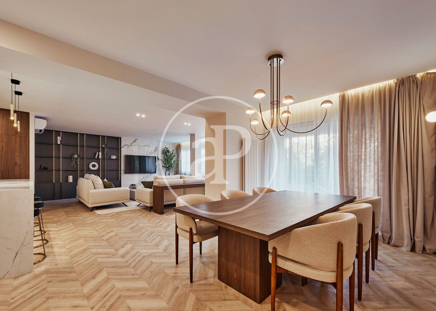 Sala d'estar de Pis en venda en  Madrid Capital amb Aire condicionat, Calefacció i Terrassa