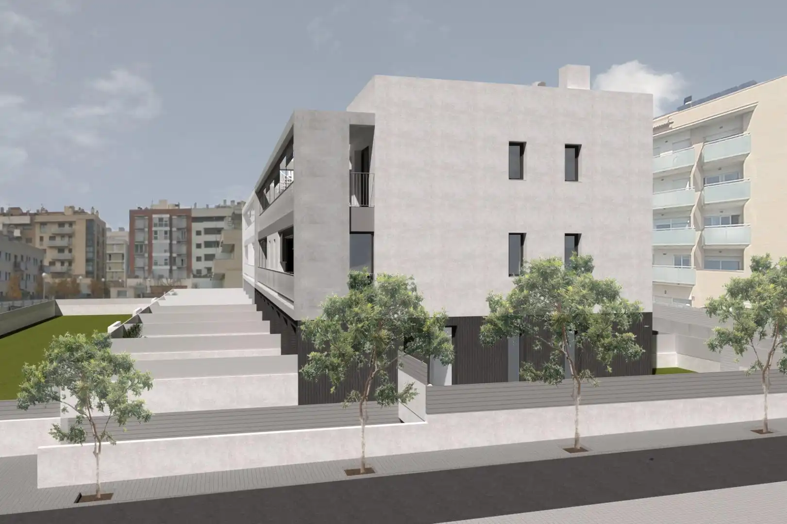 Vista exterior de Dúplex en venta en Vilafranca del Penedès con Terraza