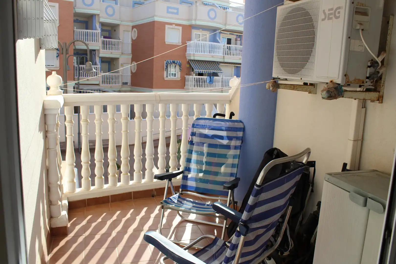 Terraza de Apartamento en venta en Roquetas de Mar con Aire acondicionado, Amueblado y Horno