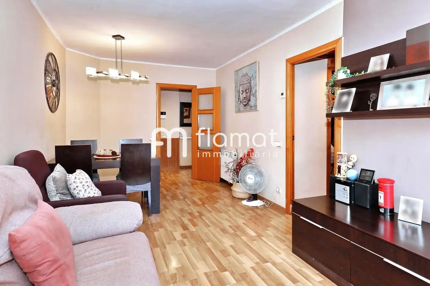 Wohnzimmer von Wohnung zum Verkauf in Badalona mit Klimaanlage, Heizung und Balkon