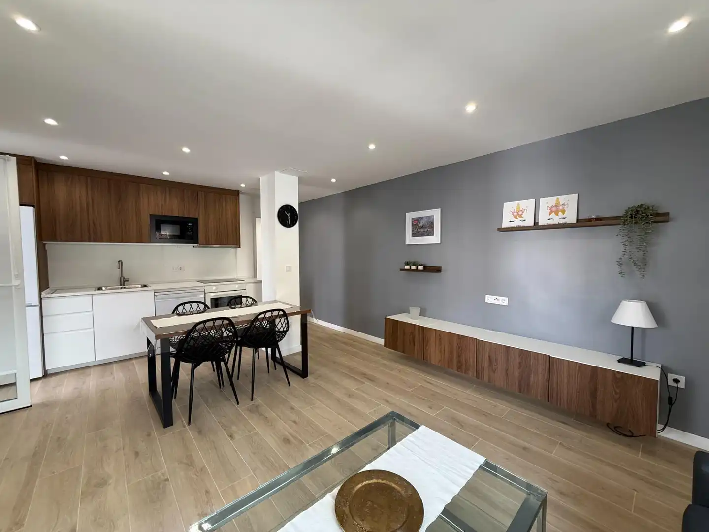 Living room of Flat for rent in Murcia  with Air Conditioner, Furnished and Balcony
