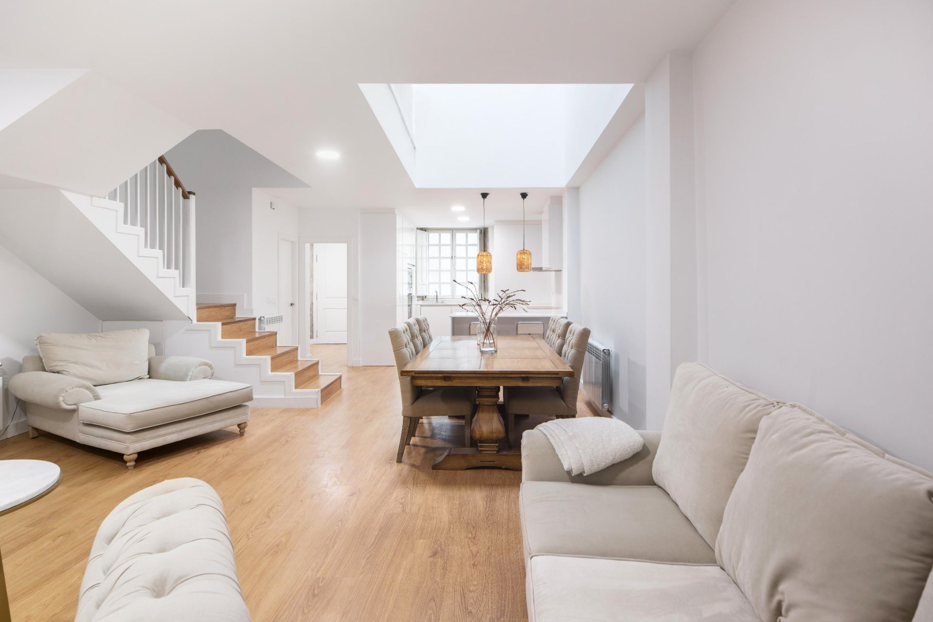 Living room of House or chalet for sale in A Coruña Capital   with Heating, Parquet flooring and Terrace