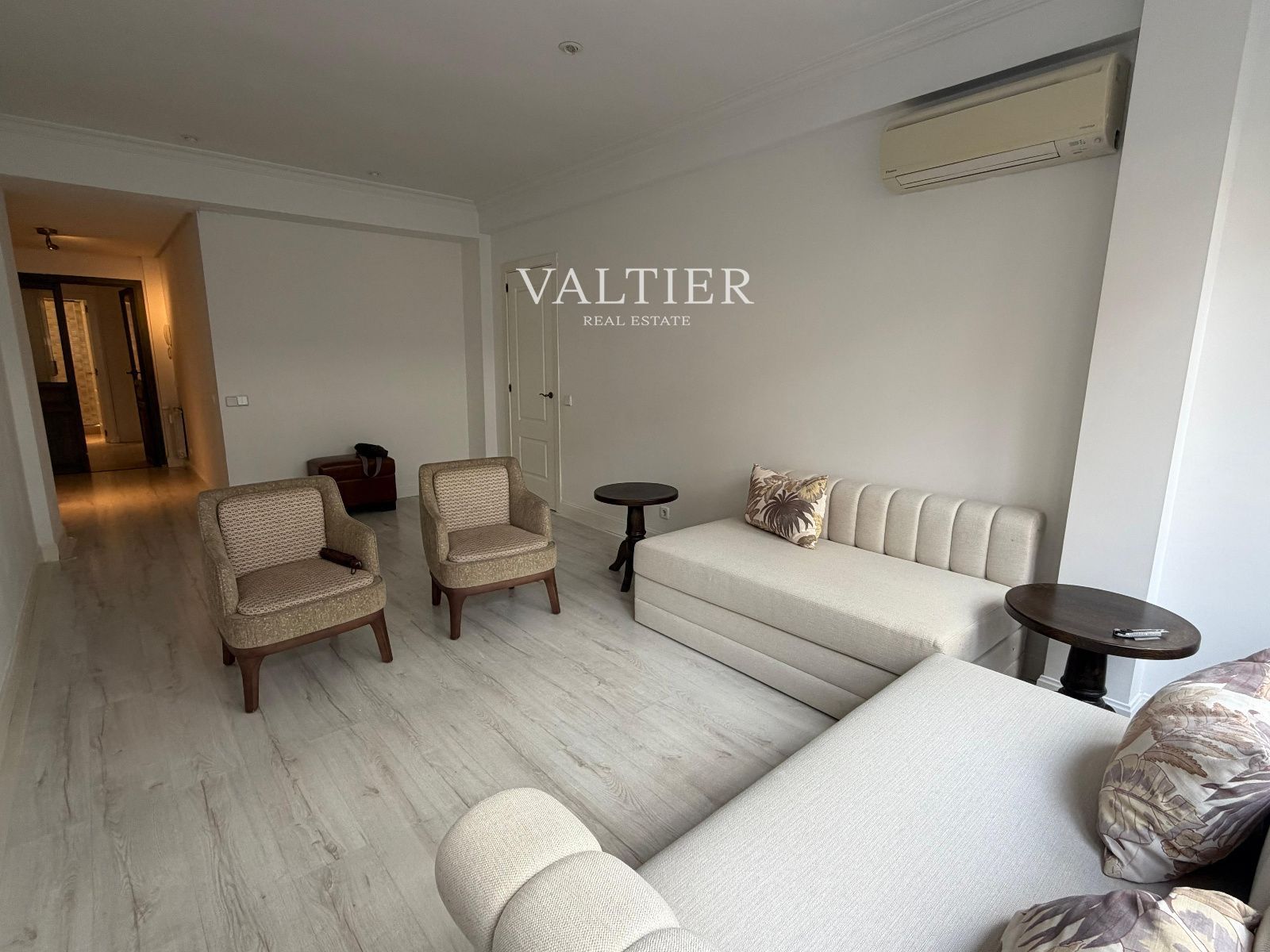 Sala d'estar de Pis de lloguer en  Madrid Capital amb Aire condicionat