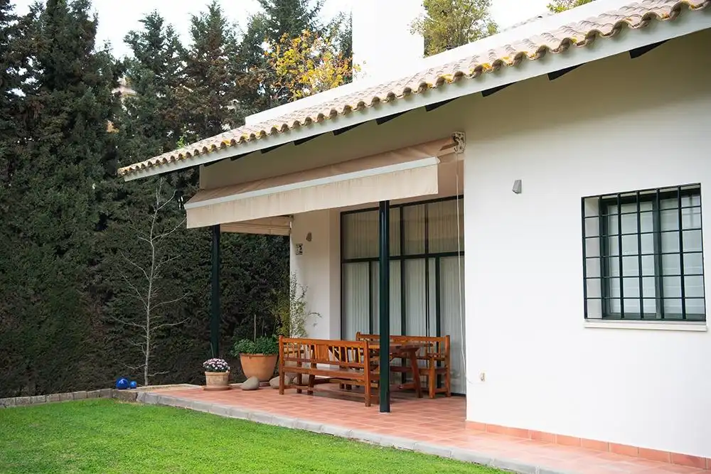 Terraza de Casa o chalet en venta en Bormujos con Aire acondicionado, Calefacción y Jardín privado