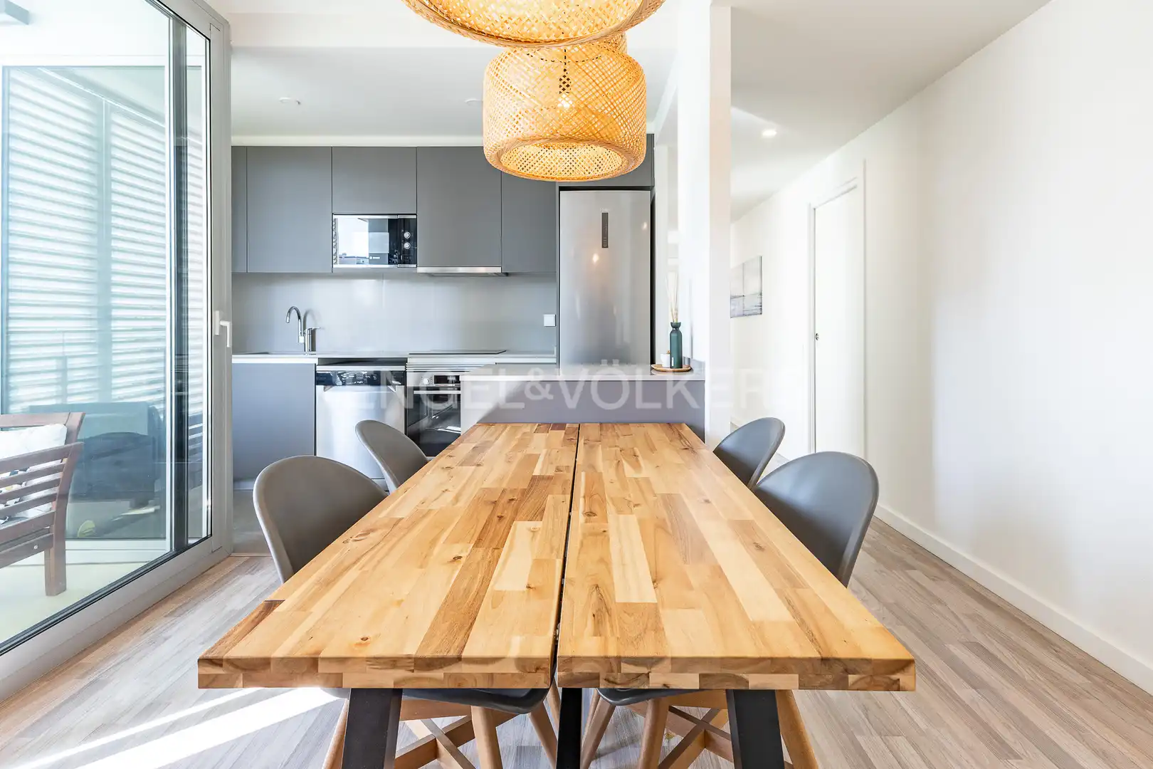 Dining room of Flat for sale in Sant Adrià de Besòs  with Air Conditioner, Heating and Parquet flooring