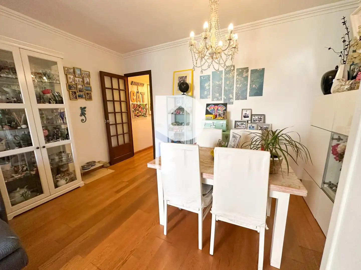 Dining room of Flat for sale in Cornellà de Llobregat  with Air Conditioner, Heating and Parquet flooring