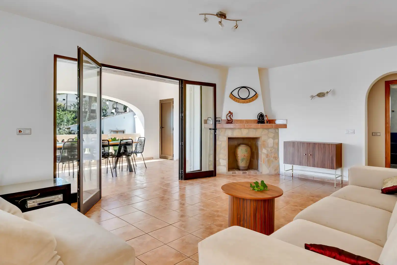 Wohnzimmer von Haus oder Chalet zum Verkauf in Moraira mit Klimaanlage