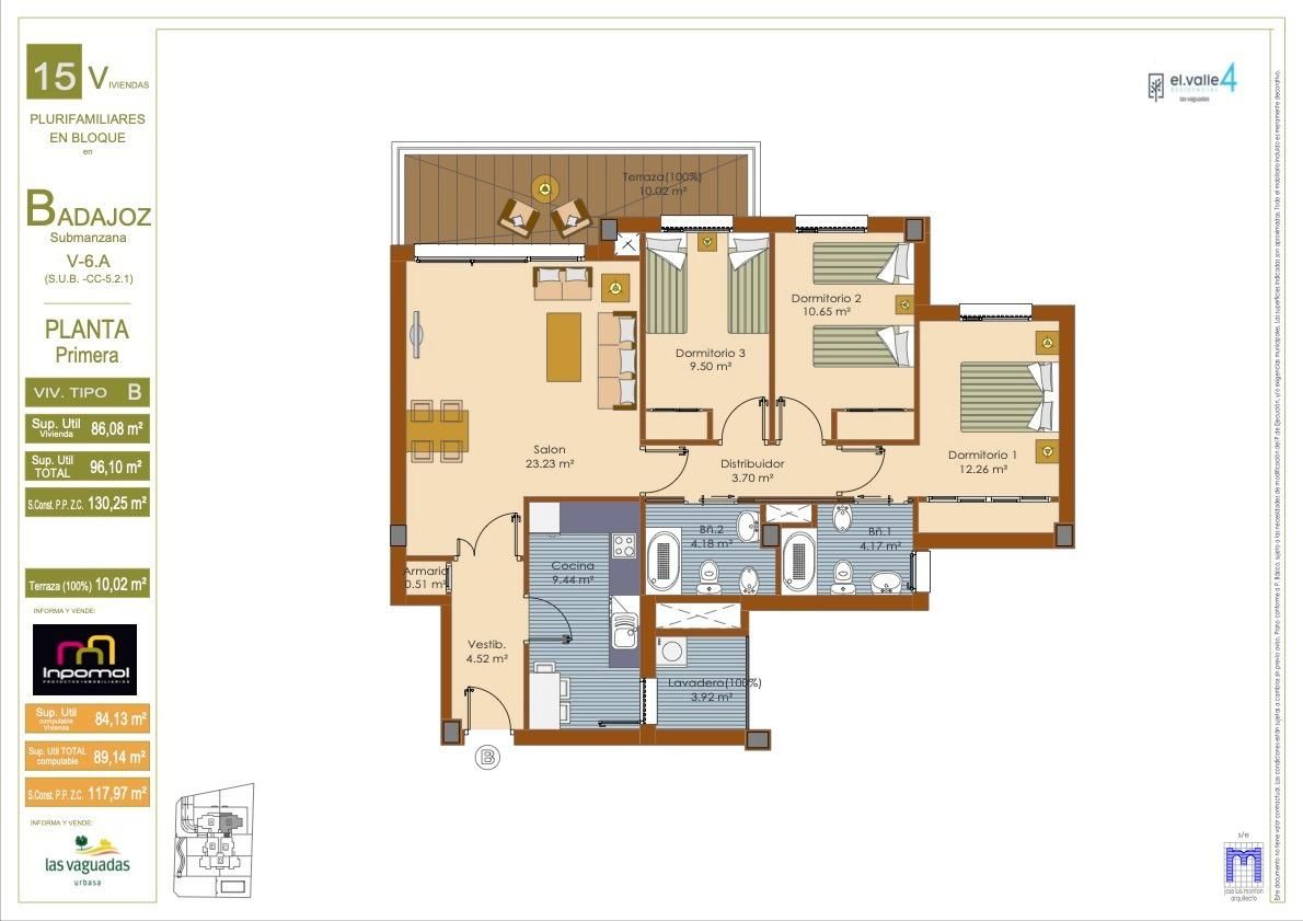 Flat for sale in Badajoz Capital  with Air Conditioner, Heating and Private garden