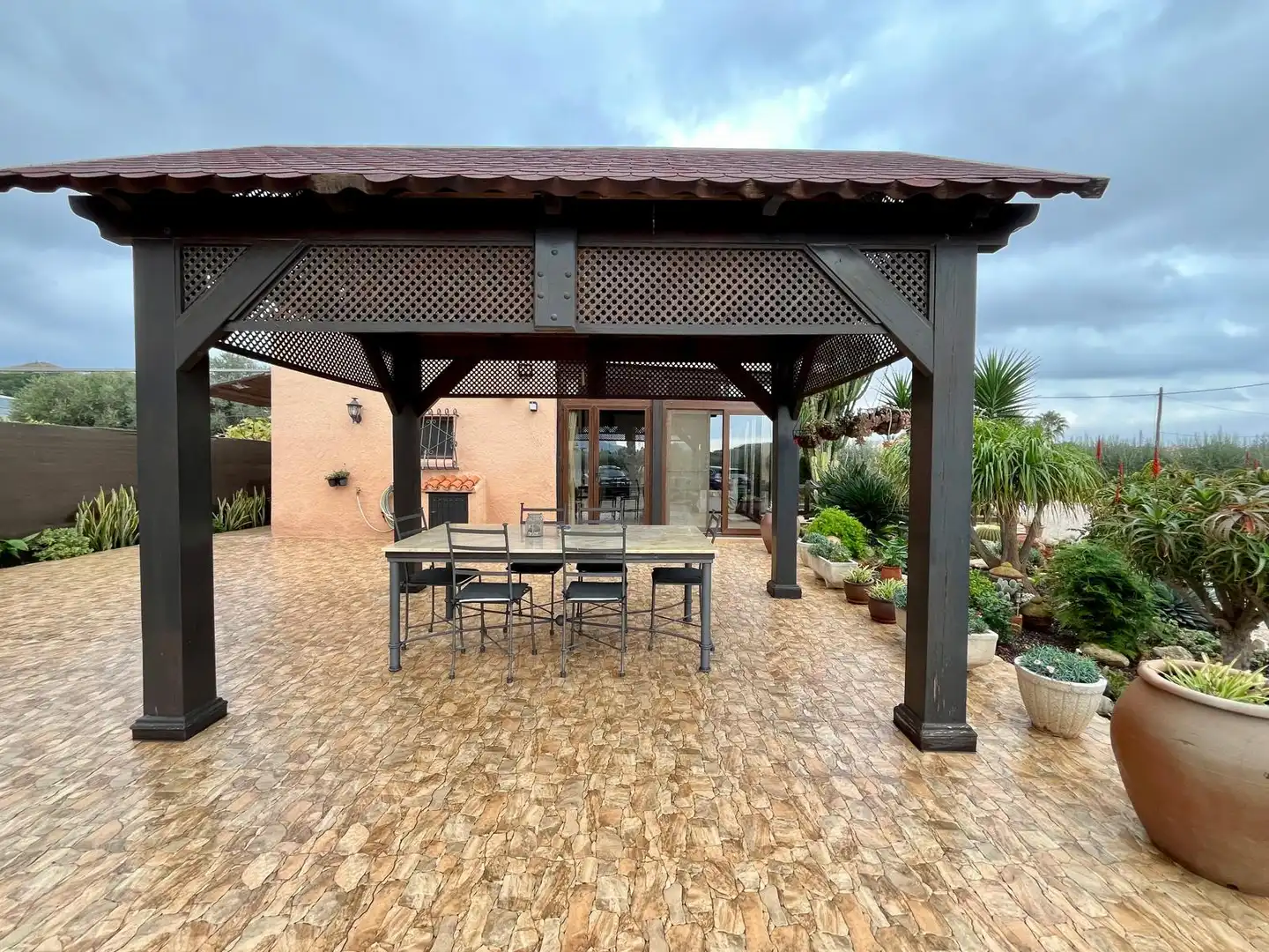 Terrace of Detached homes for sale in Mojácar  with Air Conditioner, Heating and Private garden