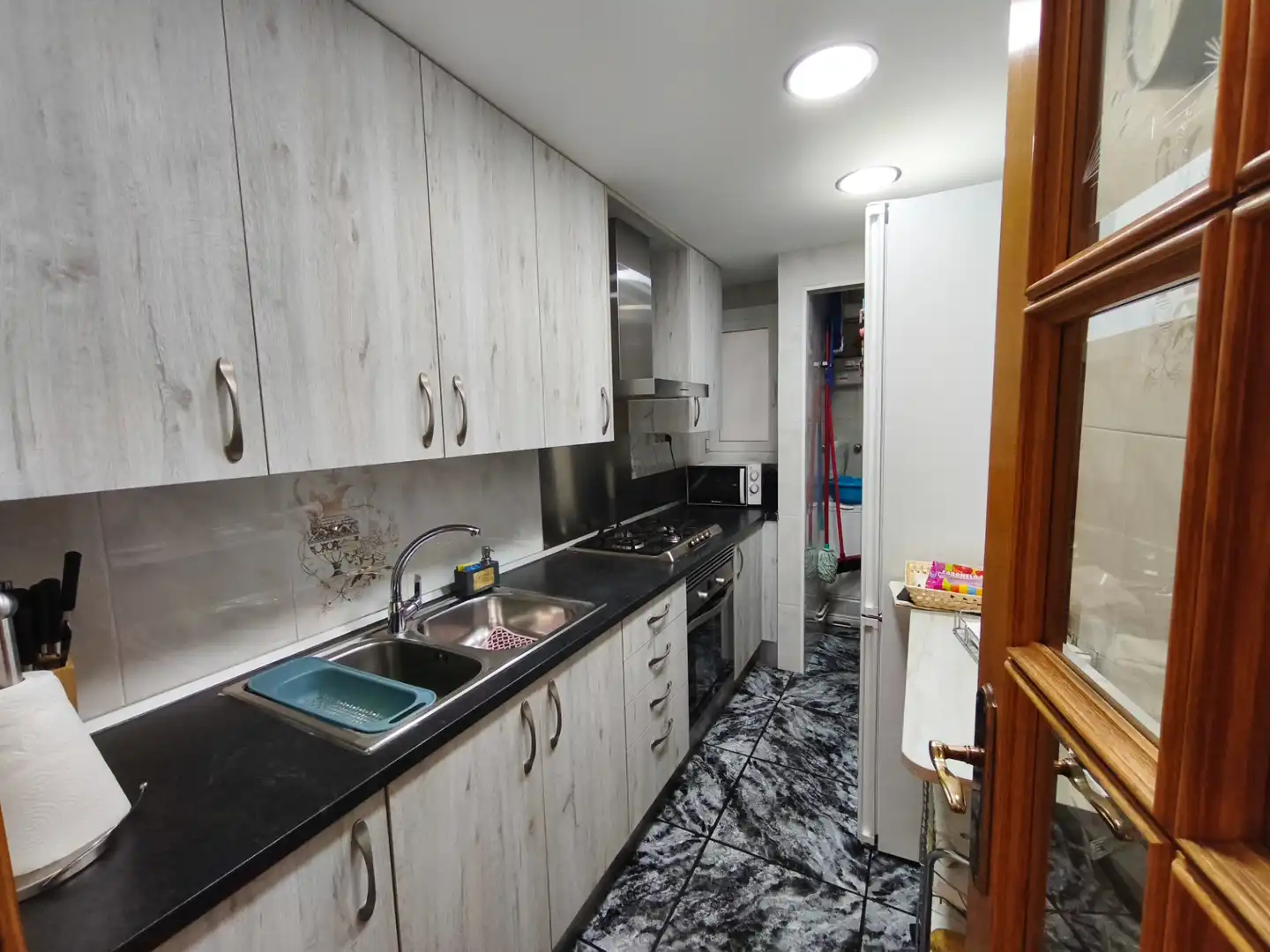 Cocina de Piso en venta en Sant Adrià de Besòs con Aire acondicionado, Calefacción y Terraza