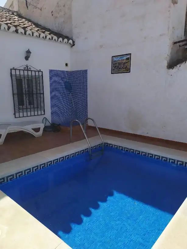 Swimming pool of Houses for sale in Nerja  with Heating, Terrace and Storage room