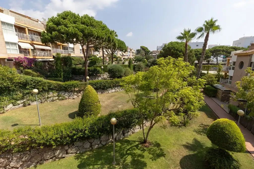 Garten von Wohnung zur Miete in Sant Andreu de Llavaneres mit Schwimmbad