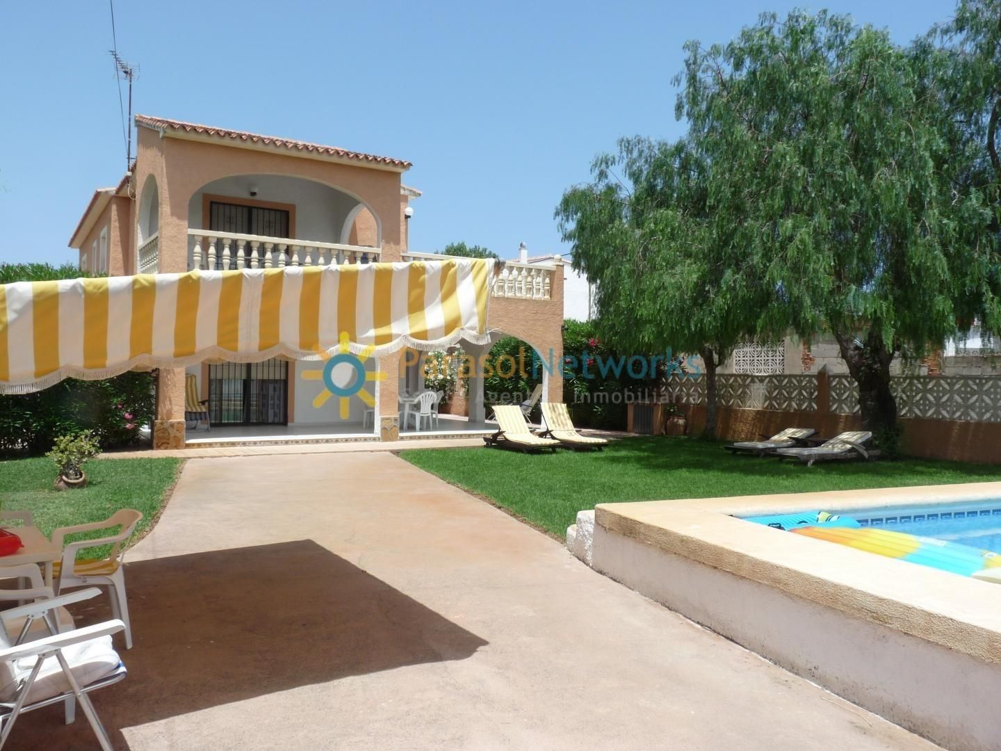 Garden of House or chalet to rent in Oliva  with Terrace and Swimming Pool