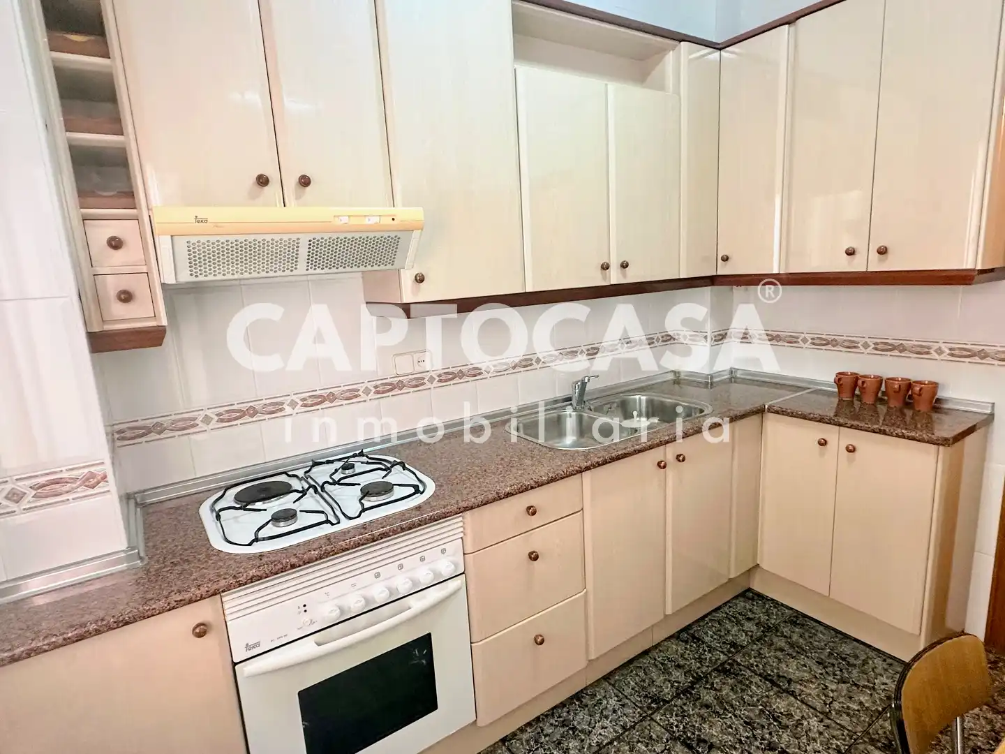 Kitchen of Flat for sale in Cartagena  with Air Conditioner and Terrace