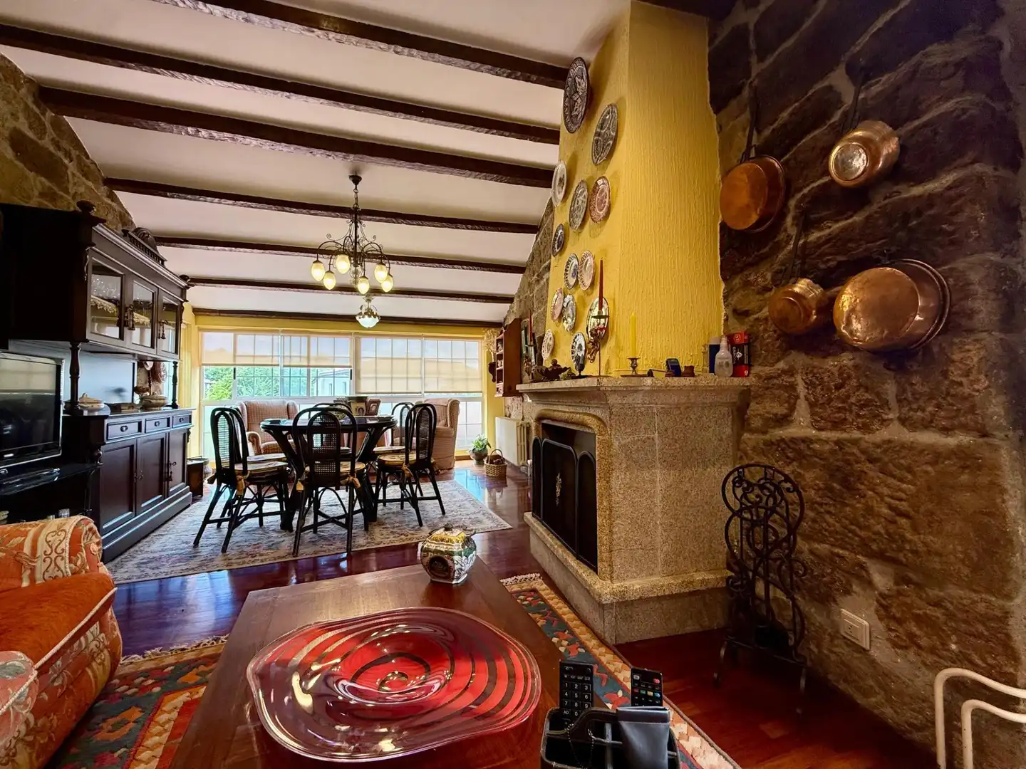 Comedor de Casa o chalet en venta en San Amaro con Calefacción, Jardín privado y Parquet