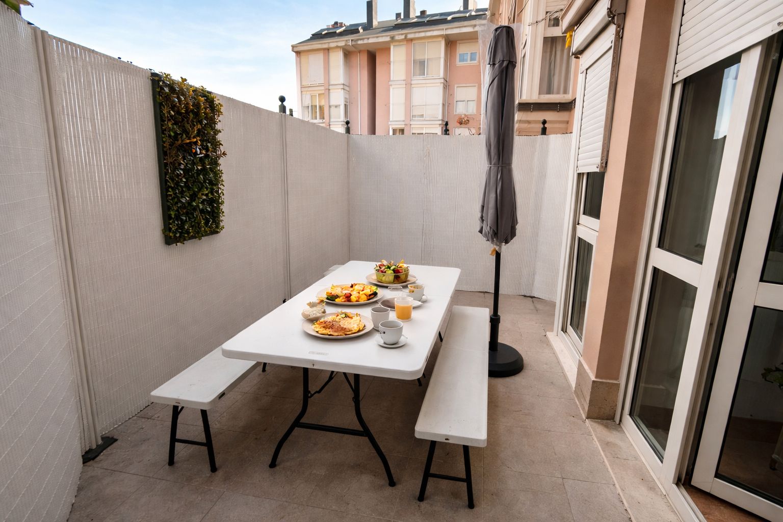 Terrace of Flat for rent in Santander  with Heating, Terrace and Furnished