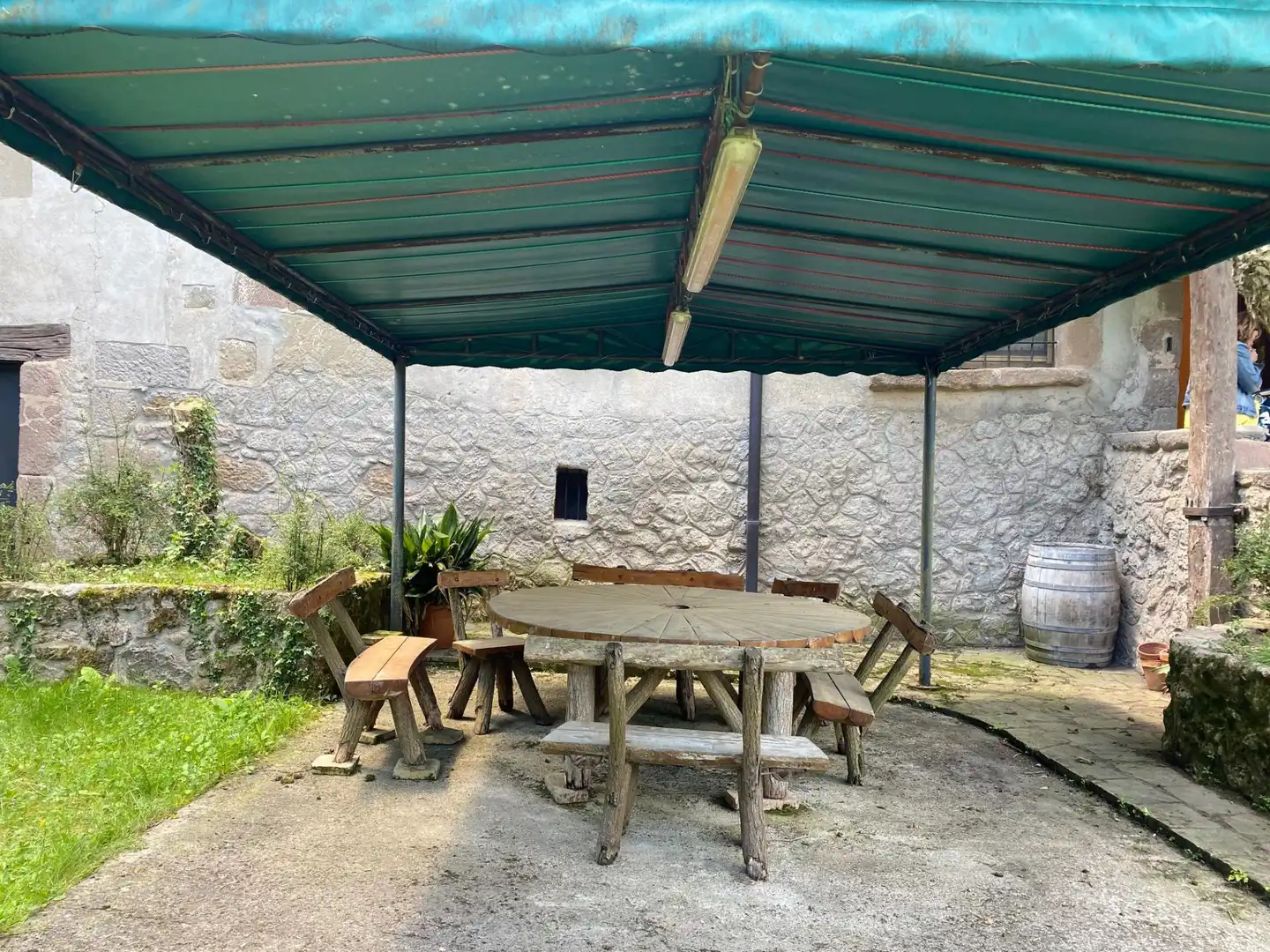 Terraza de Finca rústica en venta en La Quar con Calefacción y Jardín privado