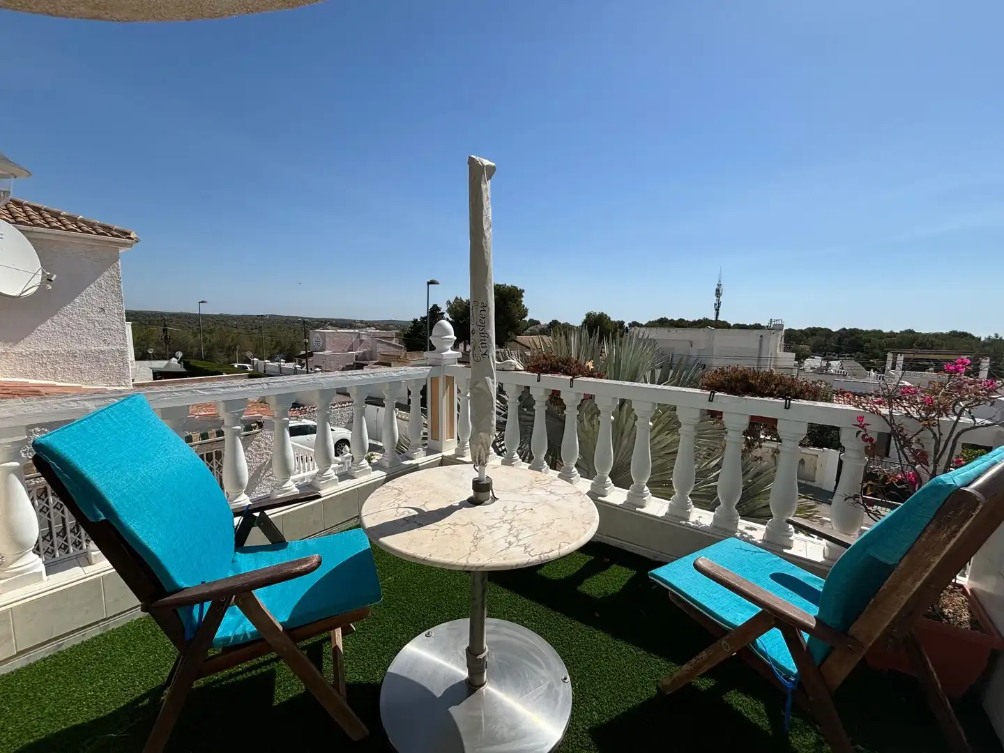 Terrassa de Apartament de lloguer en Pilar de la Horadada amb Aire condicionat, Calefacció i Jardí privat