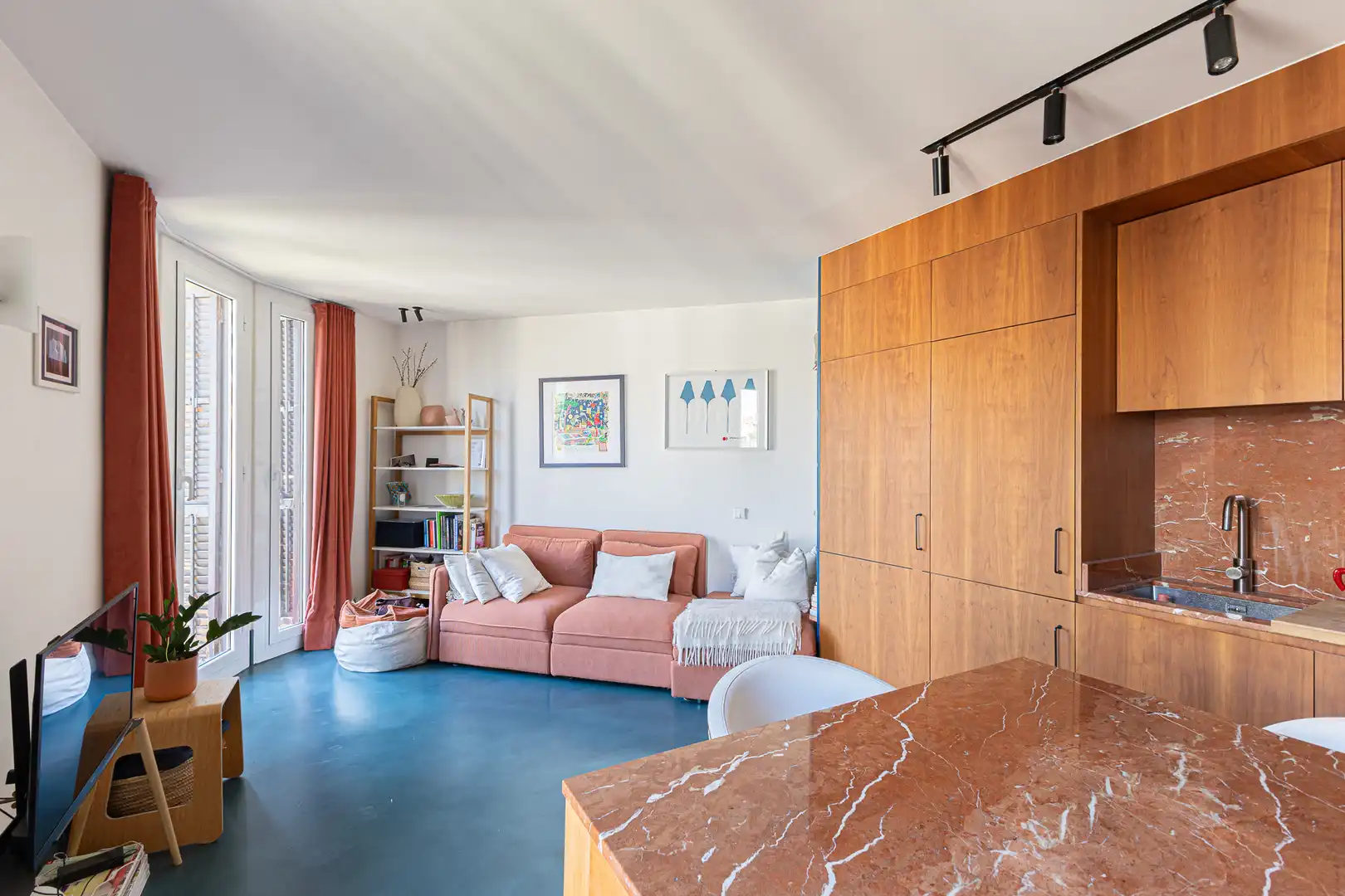 Living room of Flat for sale in Barcelona  with Heating and Balcony