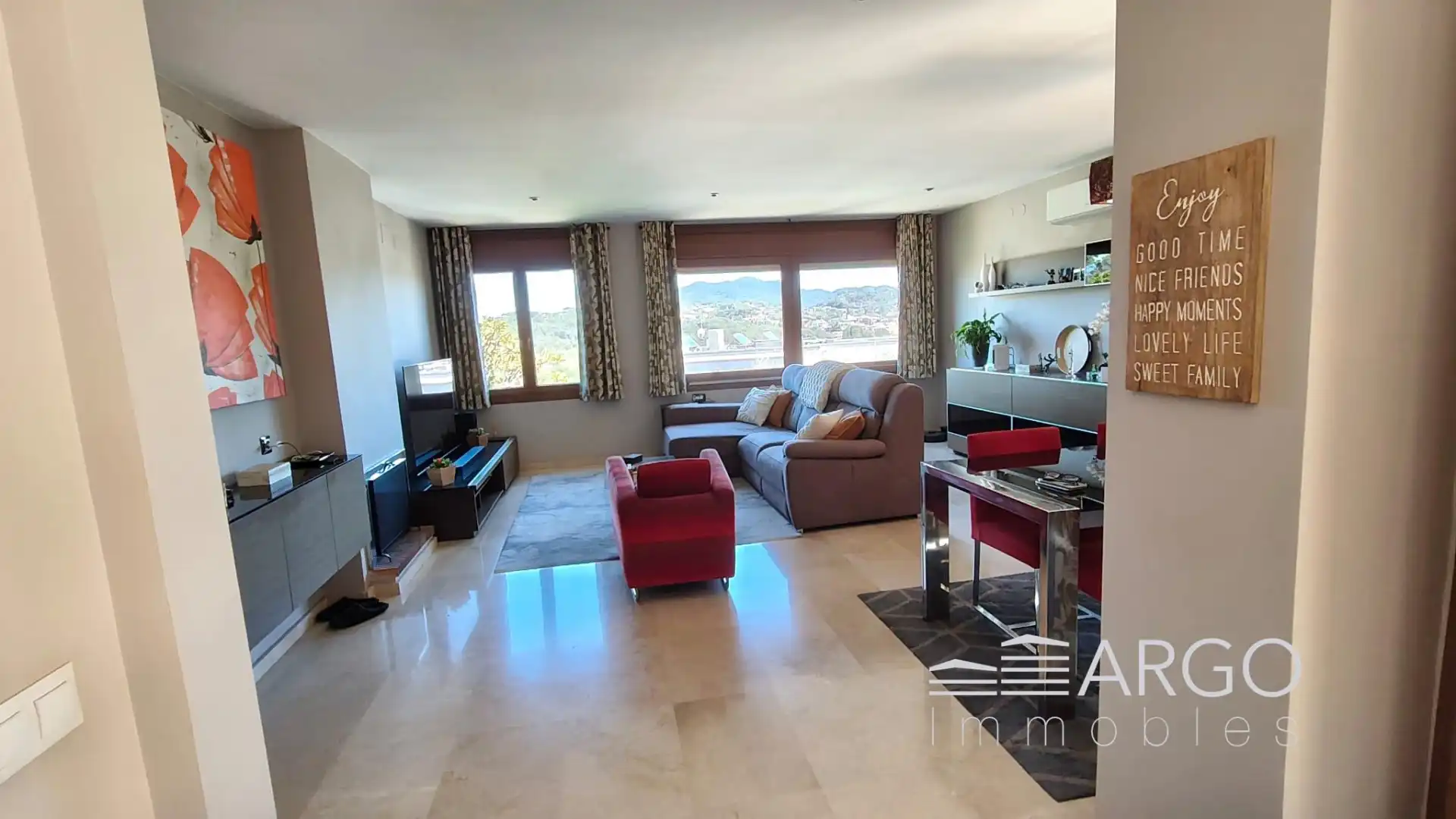 Sala de estar de Casa o chalet en venta en Vallromanes con Aire acondicionado, Calefacción y Jardín privado